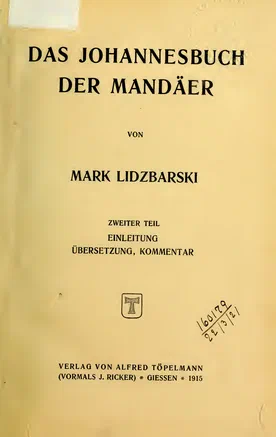 Das Johannesbuch der Mandäer